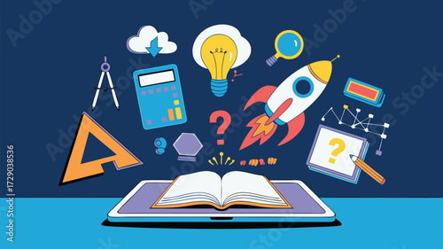 Education and innovation concept illustration
