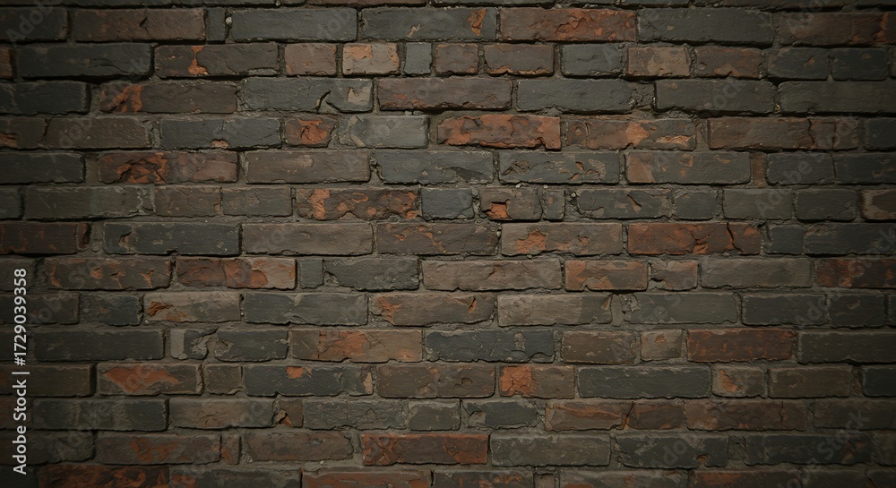 Obraz premium Rustic brick wall texture with subtle color variation for background