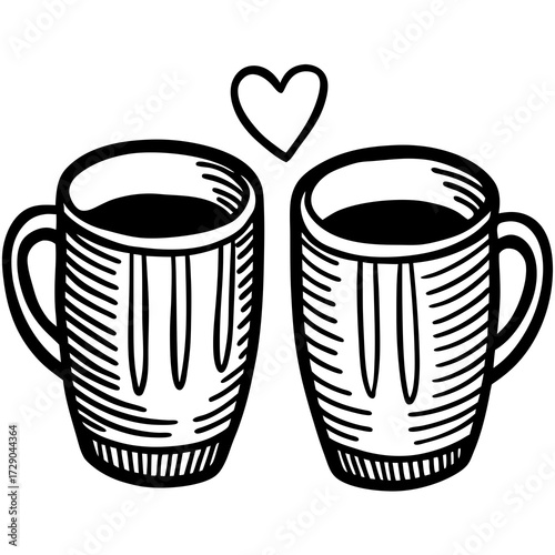 cup of coffee with heart