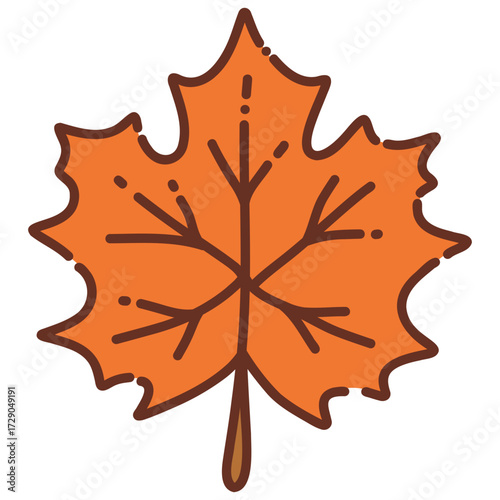 autumn maple leaf vector illustration