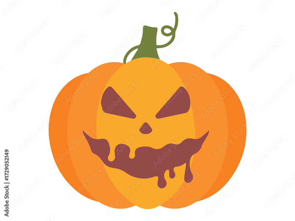 Fototapeta premium Pumpkin Halloween Illustration