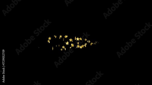 Disappearing particles , 5 types, straight lines, curves, waves, alpha channel,4k
