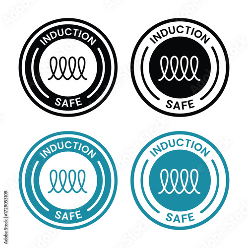 Induction, ceramic, gas, electric, microwave, oven and halogen cooking hob vector icons. Suitable for cooking stove or oven grate cooker and pans surface cookware icons.