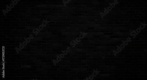 Dark industrial brick wallpaper with moody vintage style, seamless textured black bricks, minimal and stylish design, perfect for modern posters, backgrounds, and creative projects