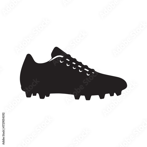 Sports cleats silhouette vector illustrator