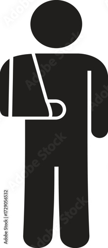 vector illustration of a black 3d man