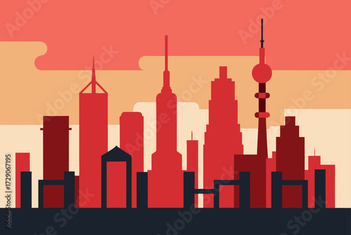 seattle skyline illustration