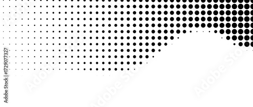 Wallpaper Mural Black halftone dot gradient texture for abstract background, retro comic effect, overlay, poster design, and digital artwork Torontodigital.ca