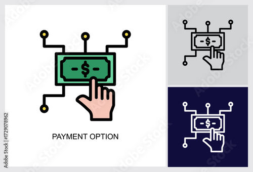 Payment Option icon  Vector Illustration 