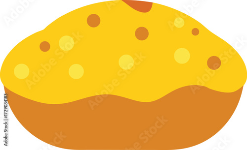Vector art of delicious muffin illustration