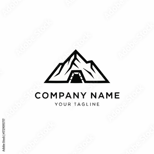 mountain logo vector