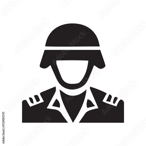 vector illustration of a soldier