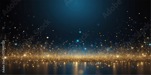 An abstract cosmic night sky glows with bright, colorful fireworks