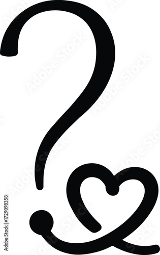 Question Mark and Heart Symbol