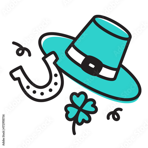 St. Patrick's day holiday attributes