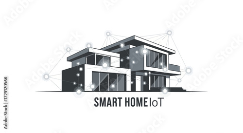 Smart Home Innovation: Visualizing Connectivity and Modern Architectural Design