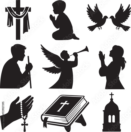 Worship and Christian Symbol Icons
