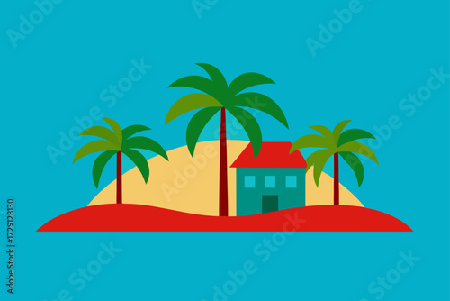 palm tree on the beach
