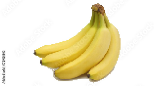 banana in pixel art