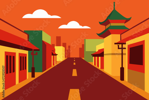 road in the city