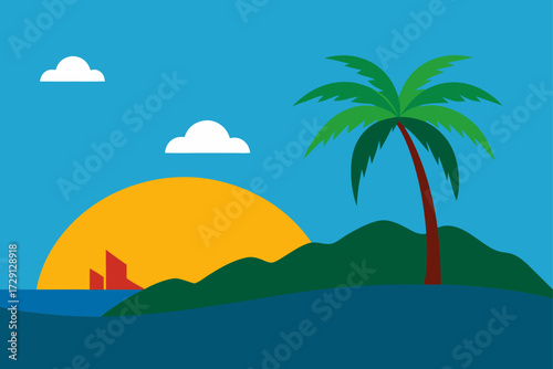 beach and sea