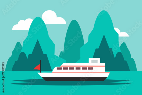ship on the sea