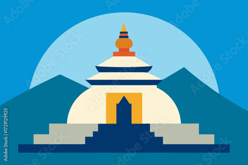 pagoda in the temple