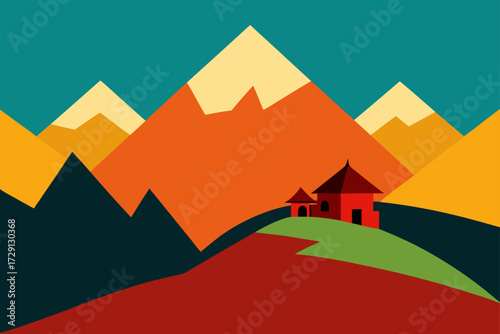 houses in the mountains