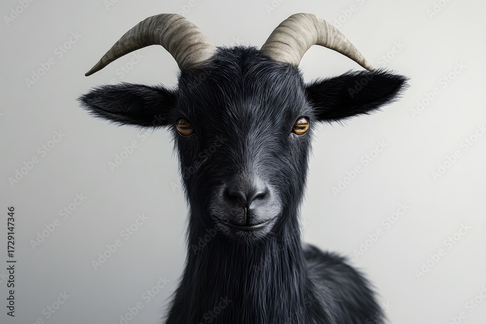 Fototapeta premium Farmyard Goat Standing