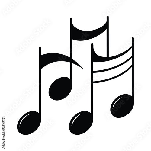 music note bundle icon design for web and social work