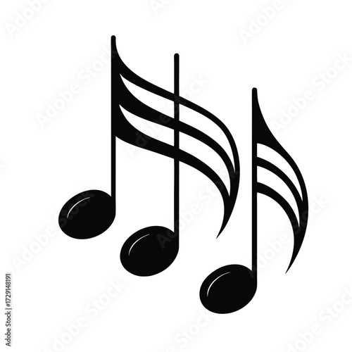 music note bundle icon design for web and social work