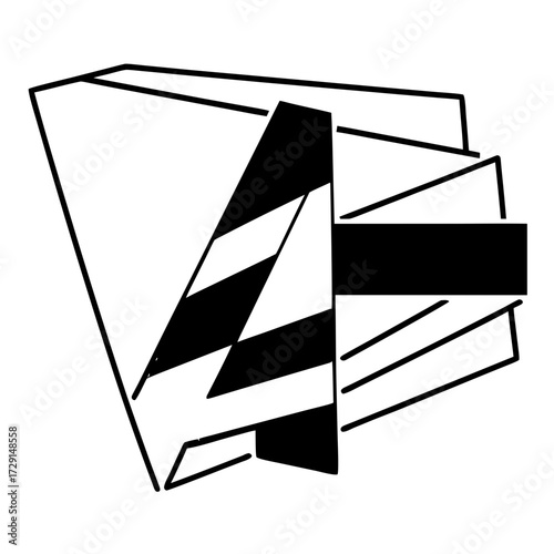 movie clapper board isolated