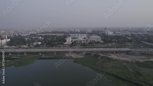 Patna City Montage with Shabhyata Dwar, Patna, Bihar, India