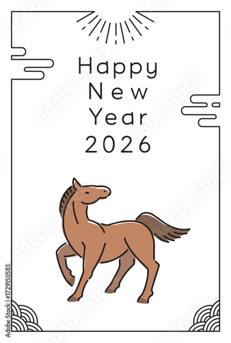 年賀状テンプレート（2026年）