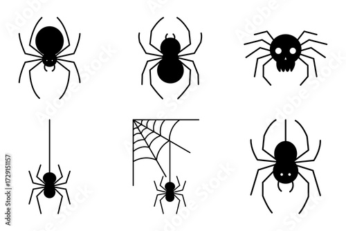 vector illustration of a spider