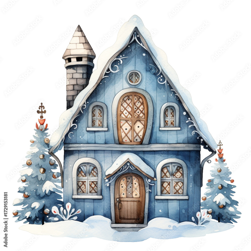Fototapeta premium Woodland house