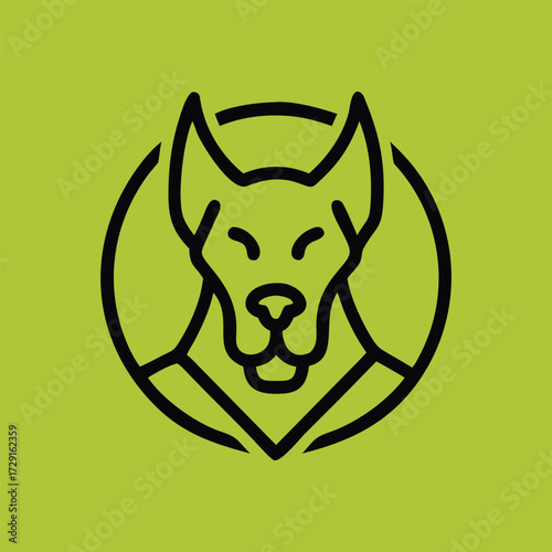 vector illustration of a dog AI Generated