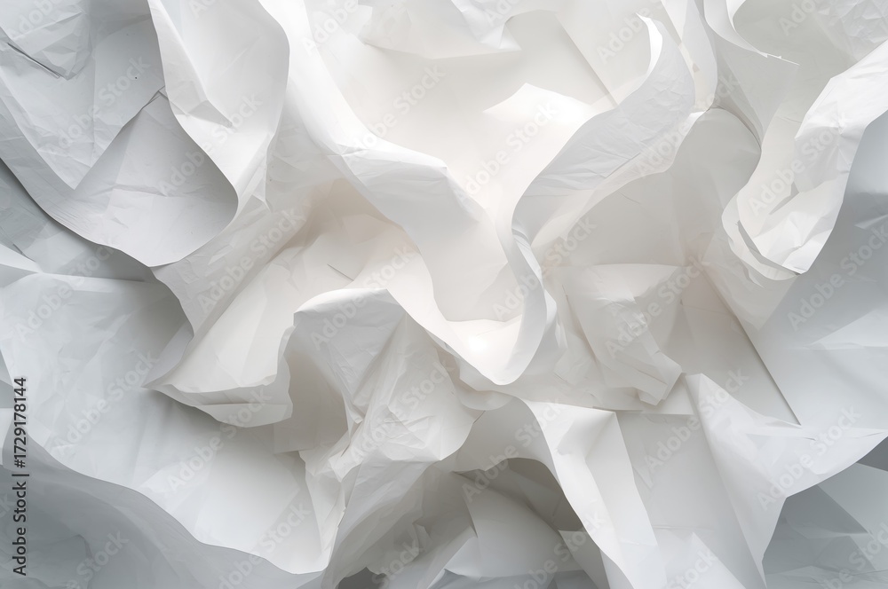 Fototapeta premium Abstract design featuring white paper sheets