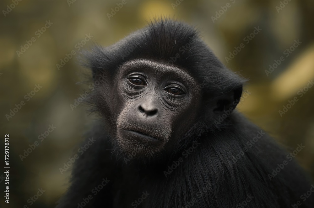 Fototapeta premium A spider monkey resting peacefully