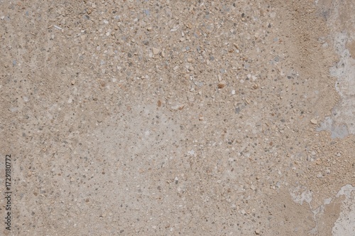 Wallpaper Mural Textured brown concrete surface with exposed aggregate plaster on a rough wall background Torontodigital.ca