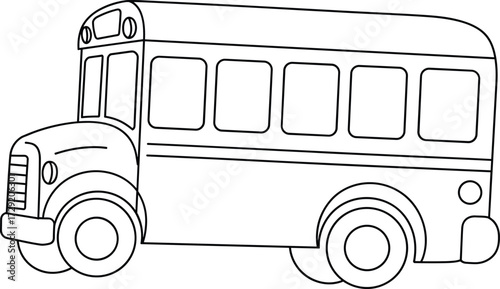 This line art of a school bus is great for kids' activities and education content! Here are the title and keywords you requested for your Adobe Stock photo, optimized for SEO
