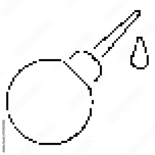 enema pixel icon, 8-bit. Isolated vector illustration.