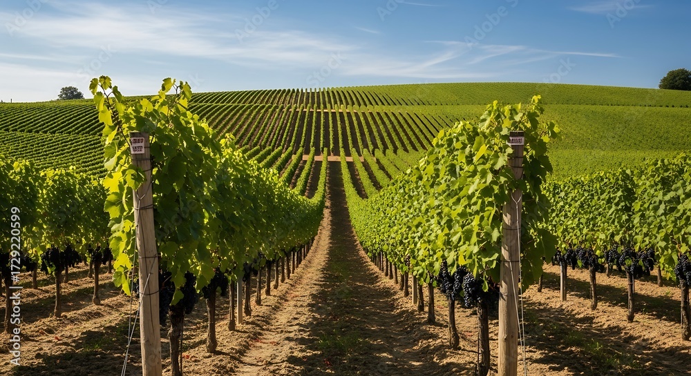 Naklejka premium vineyard in tuscany italy