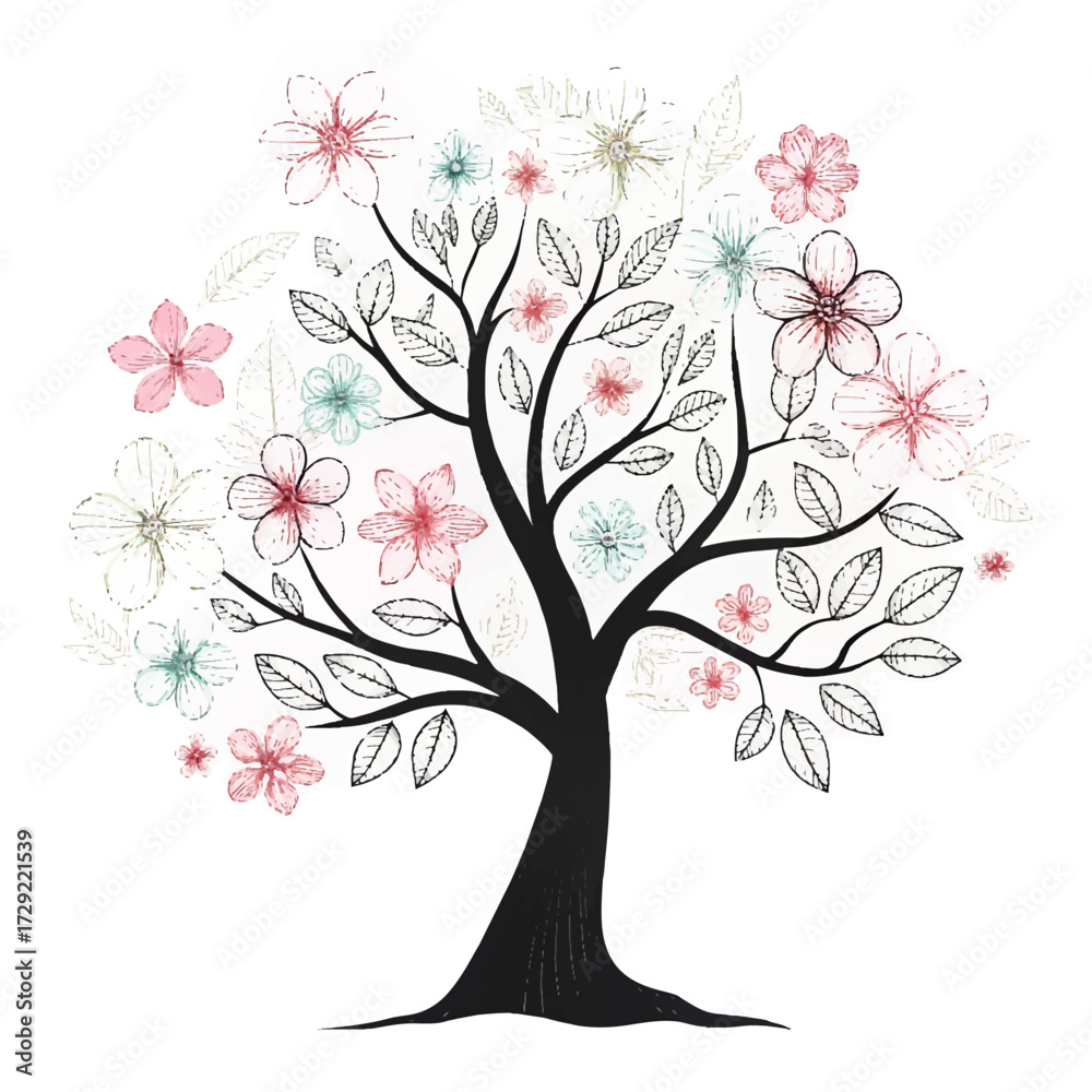 Fototapeta premium tree with hearts