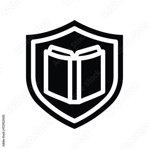  faculty shield glyph icon illustration vector graphic.eps