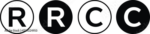 Copyright symbol, registered trademark, black and white icons, legal protection, branding, logo, identity, design, graphic, minimal, contrast, secure, rights, content, intellectual property
