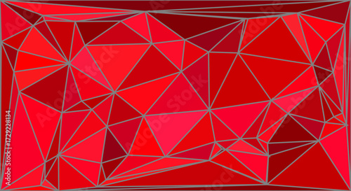 Abstract geometric background with red triangles and polygons for modern design