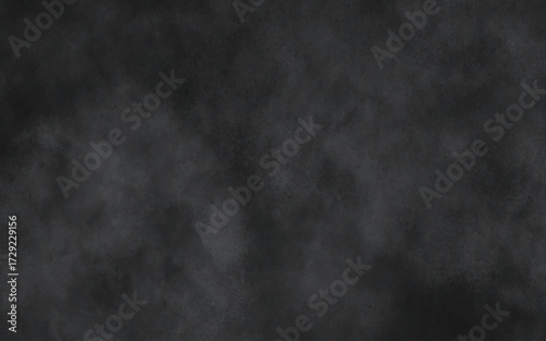 Black concrete wall texture. Old textured dark slate design. Vignette texture in black and white. Monochrome grunge concrete stone wall black backdrop.