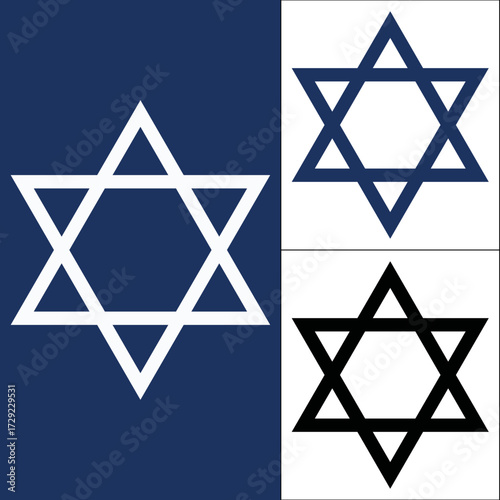 Star of david symbols Vector