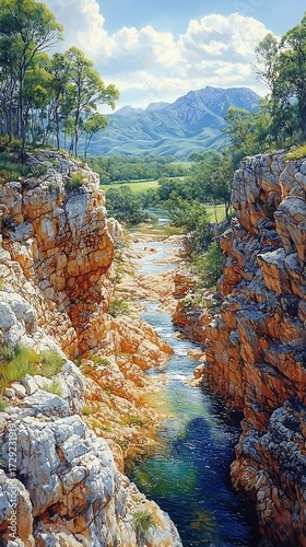Beautiful canyon river landscape scenery nature photography travel destination scenic view adventure outdoor